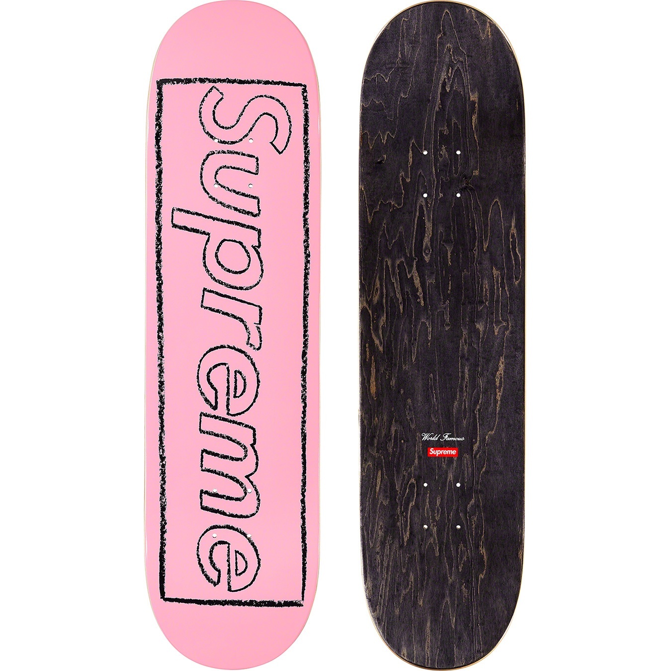 KAWS Chalk Logo Skateboard view 5